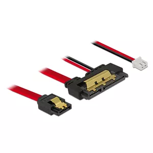 SATA cable DeLOCK 85240 0.2 m SATA 7-pin SATA 22-pin Black