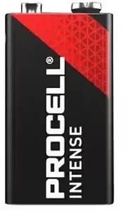 Battery Duracell ProCell 9V PX1604 Alkaline (6LR61) industrial 9-volt cell