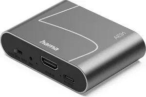 Hama AE91-ARC Серебристый алюминиевый аудиоэкстрактор HDMI с Toslink и разъемом 3.5 мм