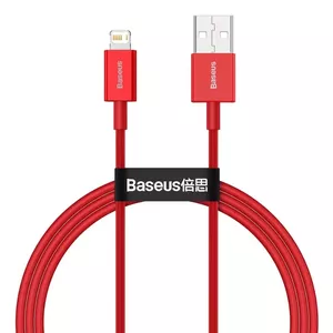 Baseus CALYS-A09 Lightning kabelis 1m Sarkans USB A savienotājs