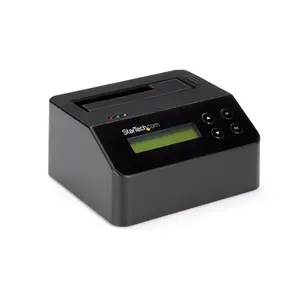 StarTech SDOCK1EU3P2 Single Bay Hard Drive Eraser and Standalone HDD/SSD Sanitizer with USB 3.0 to SATA III, 9 Erase Modes, LCD Display, and DB-9 Printer Port